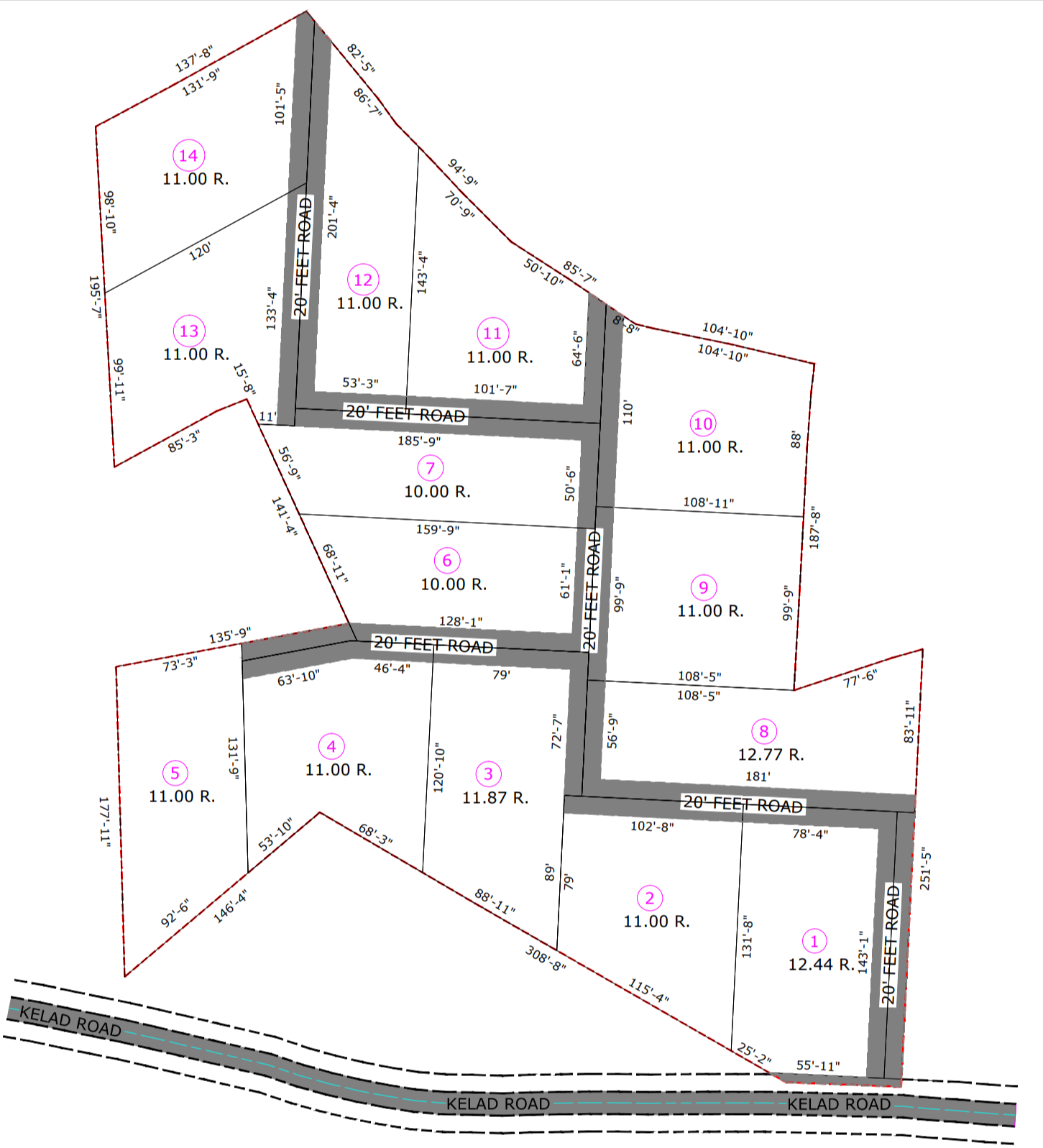 Kelad Greens Master Plan and Plot Layout